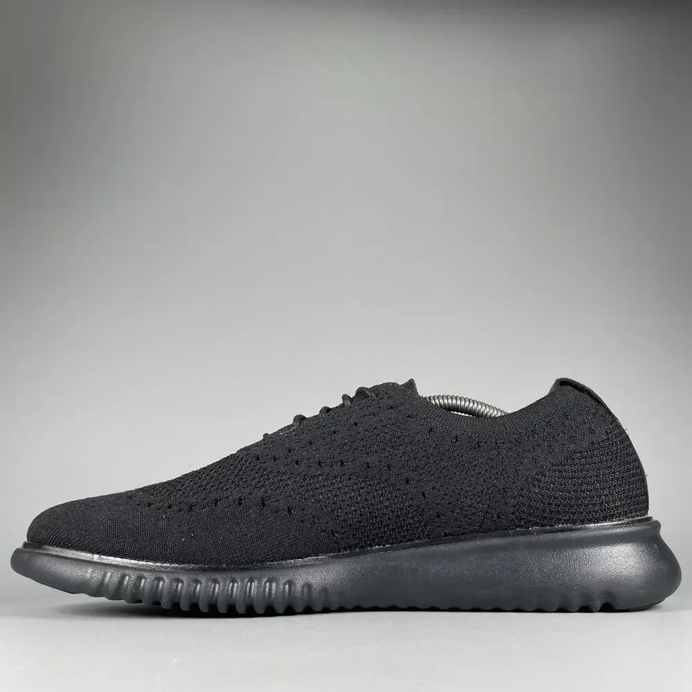 Cole Haan ZeroGrand Stitchlite Men's 11.5 M Black Knit Oxford Casual Dress Shoes